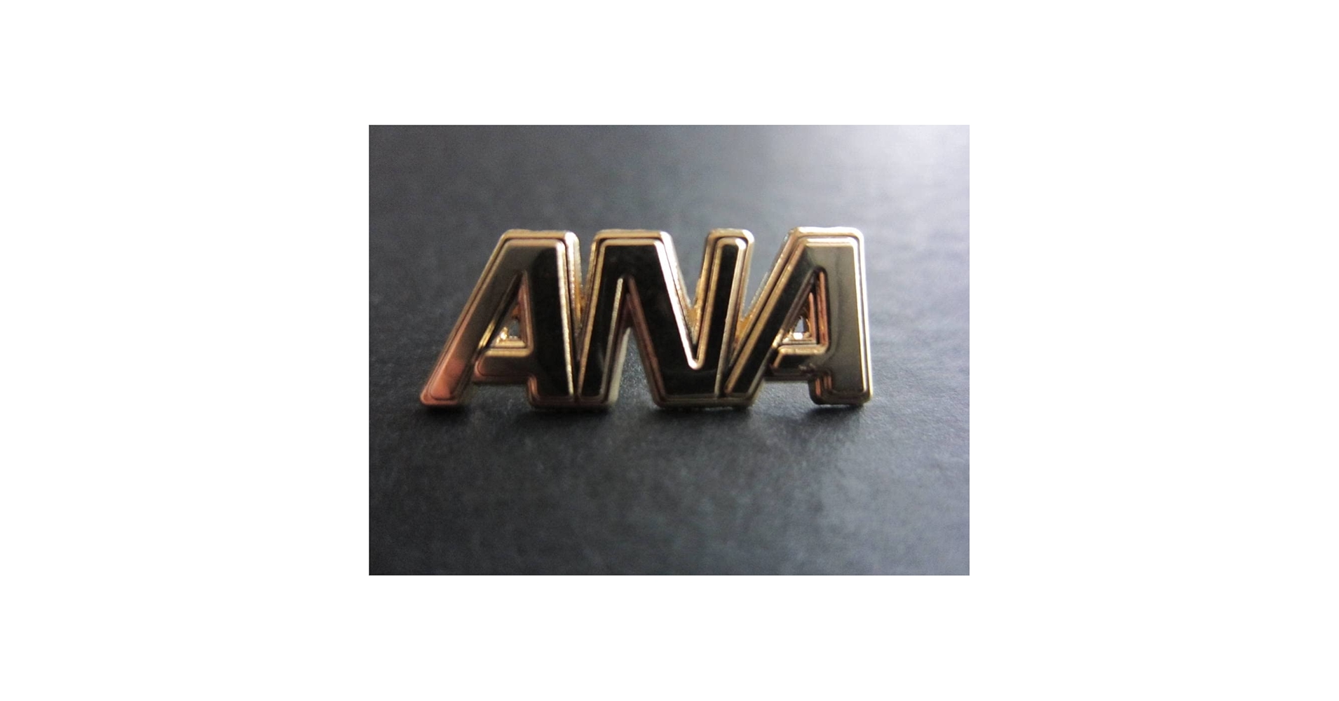 ANA ピンバッジ ダビンチロゴ 純銀 ANA ピンバッジ ダビンチロゴ 純銀 ANA ピンバッジ ダビンチロゴ